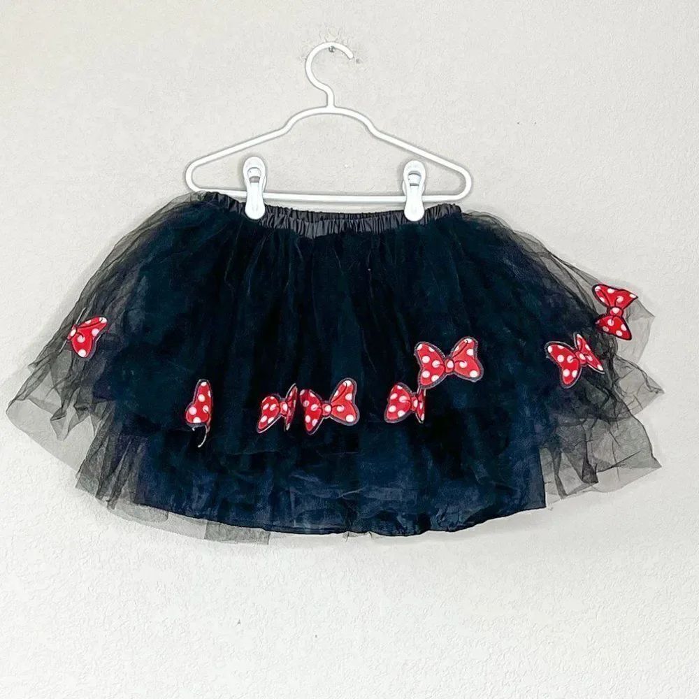 Disney Collection by Tutu Couture Girls Minnie Mouse Skirt Black Tulle Size 10